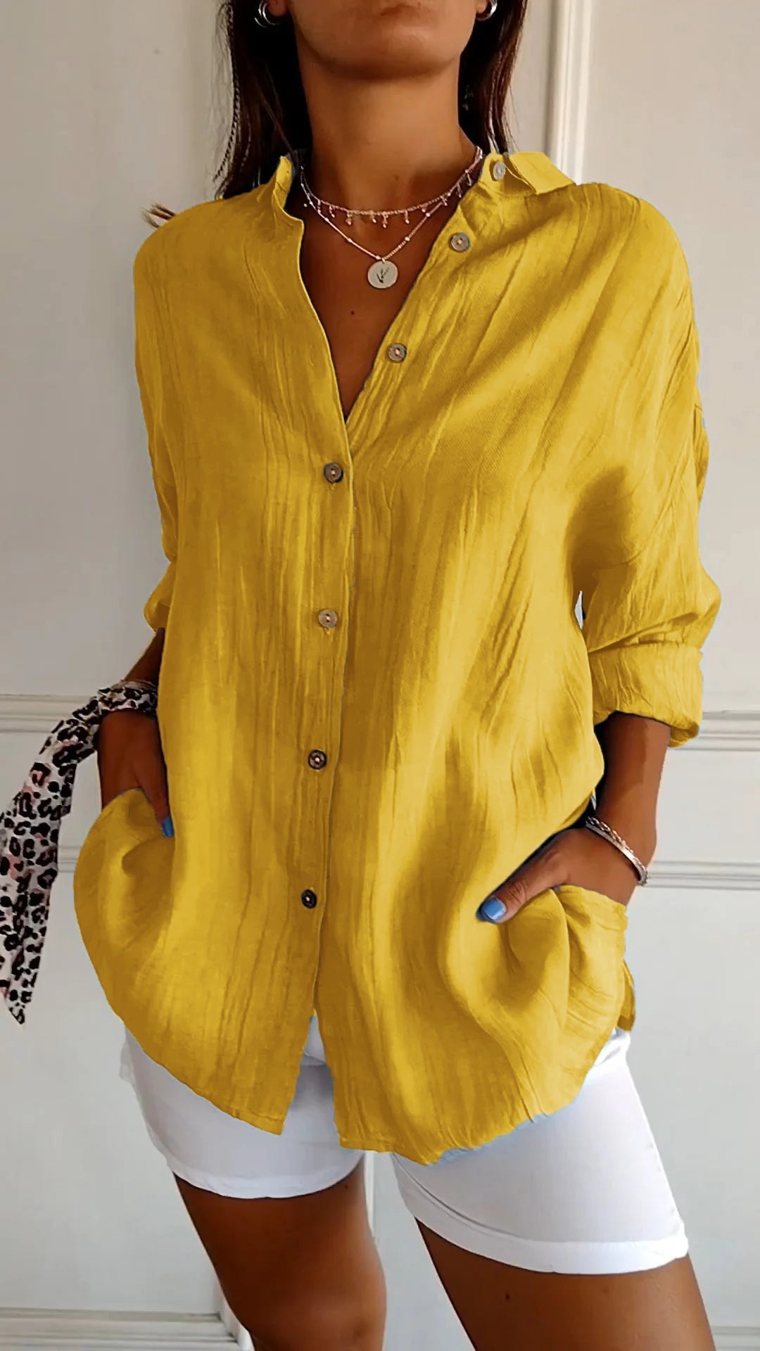 Classic Fit Women's Button Down Shirt