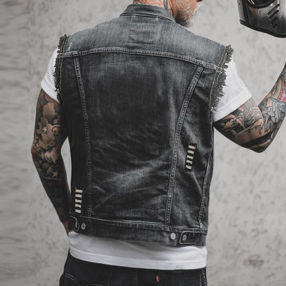 Simple Tank Top Style Mens Summer Jacket