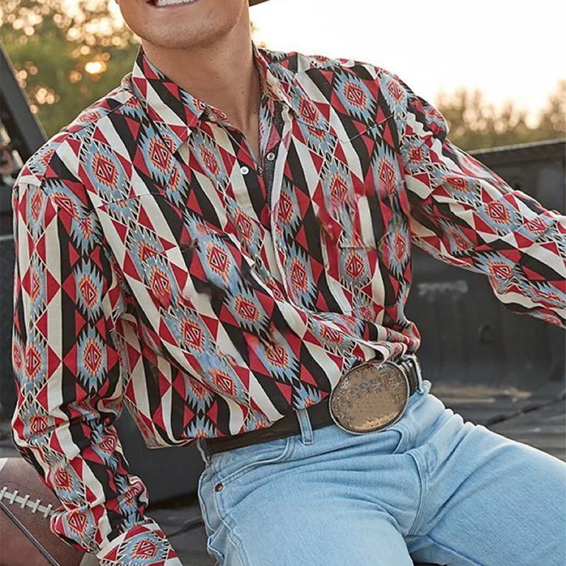 Classic Cowboy Plaid Long Sleeve Shirt