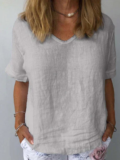 Comfortable Casual Short Sleeve Women's T-Shirt - Luxivelle