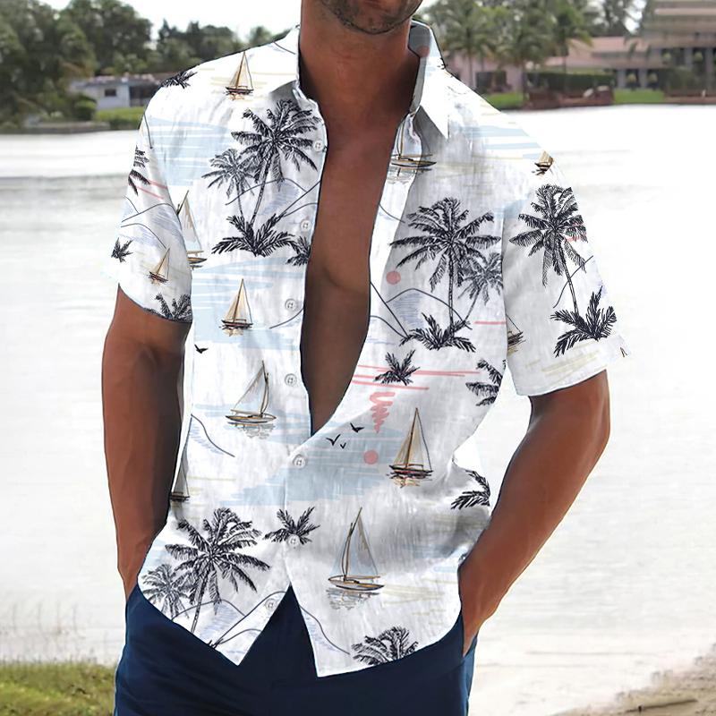 Tropical Leaf Casual Summer Shirt