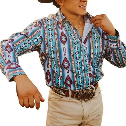 Classic Cowboy Plaid Long Sleeve Shirt