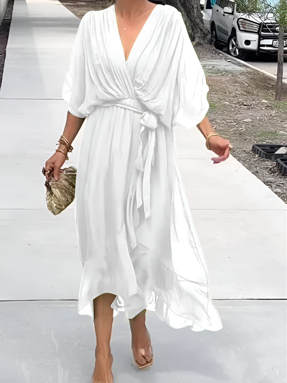 Women's V-Neckline Summer Dress