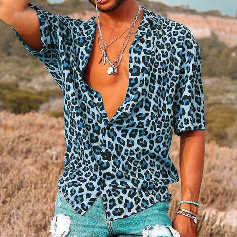 Mens Fashion Animal Print Tee Shirt - Luxivelle