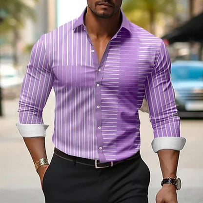 Classic Slim Fit Stripe Shirt