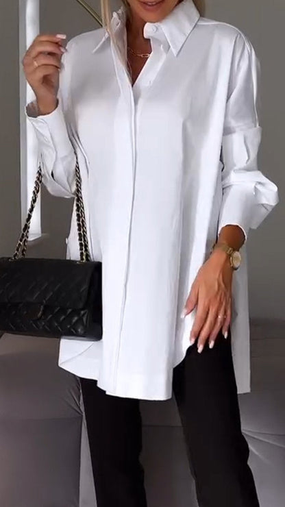 Ladies Relaxed Fit Casual Button Shirt