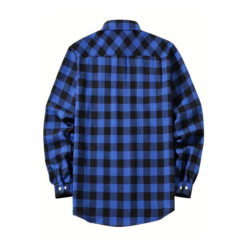 Relaxed Plaid Button Down Mens Shirt
