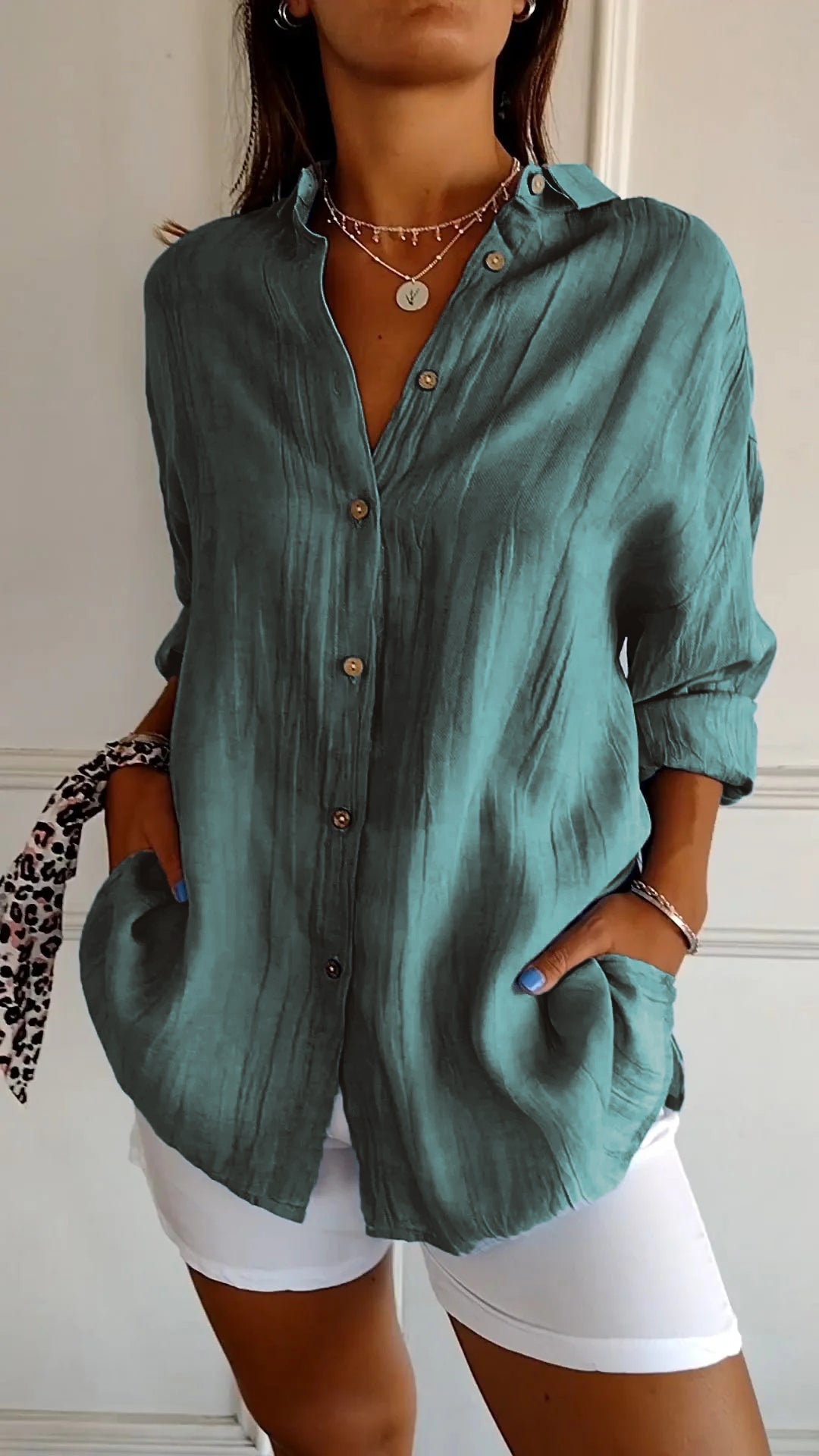 Classic Fit Women's Button Down Shirt