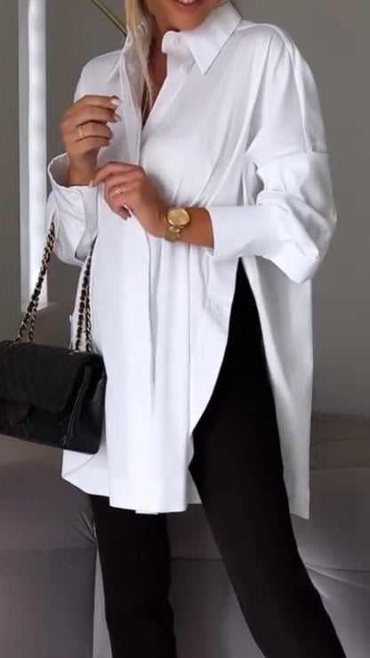 Ladies Relaxed Fit Casual Button Shirt