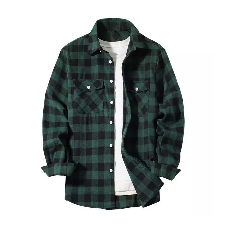 Relaxed Plaid Button Down Mens Shirt - Luxivelle