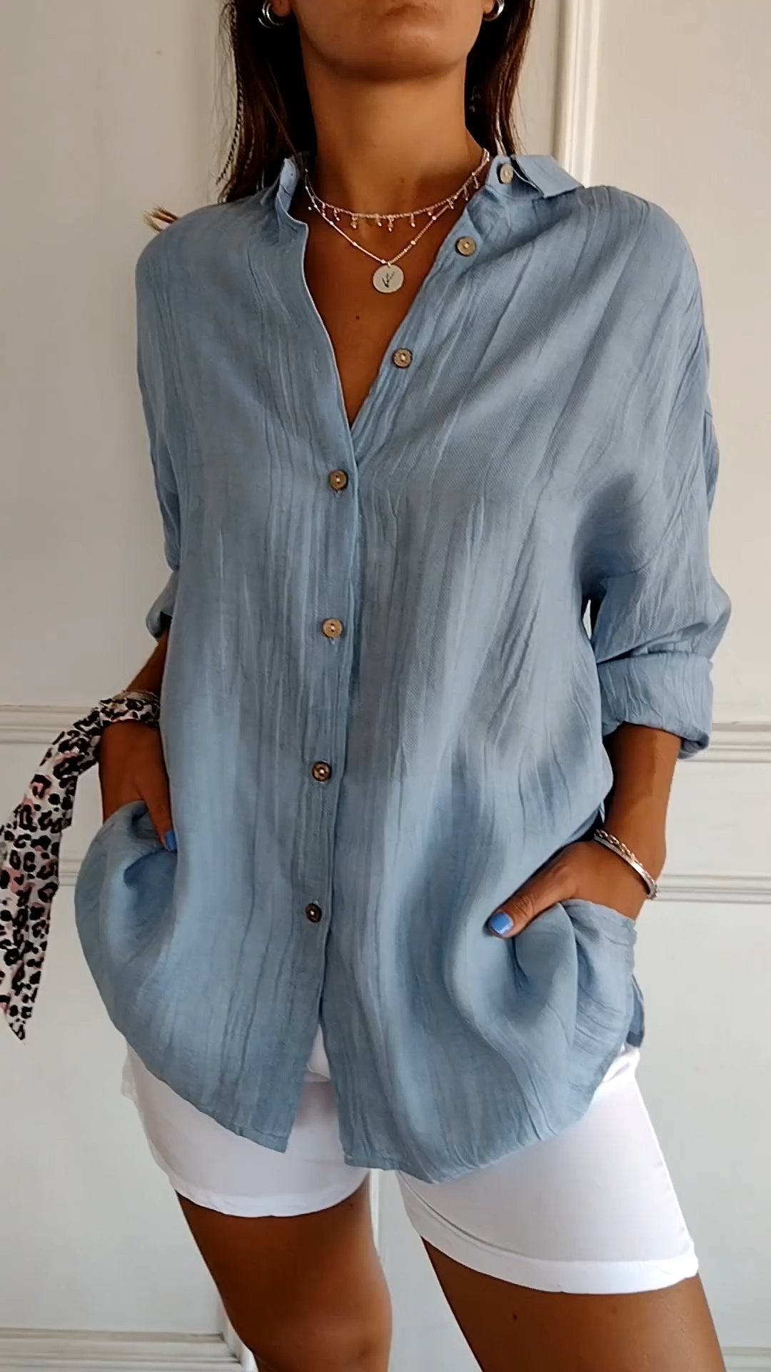 Classic Fit Women's Button Down Shirt