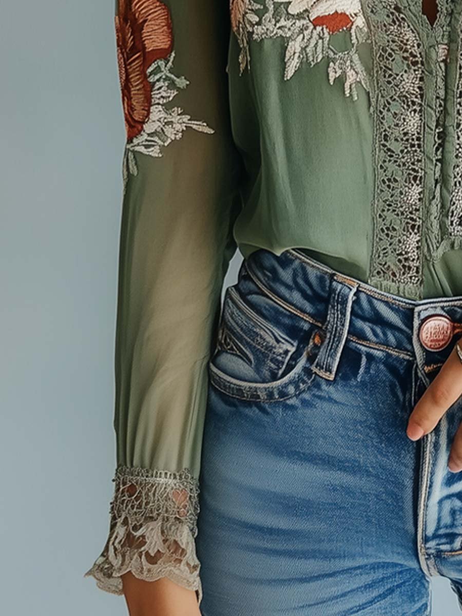 Vibrant Chic Women's Floral Top