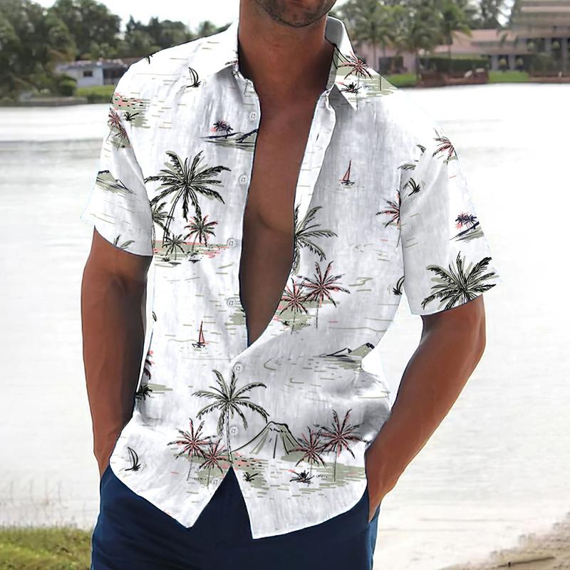 Tropical Leaf Casual Summer Shirt