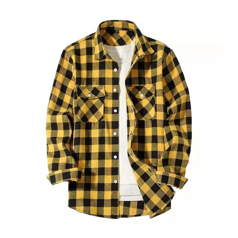 Relaxed Plaid Button Down Mens Shirt