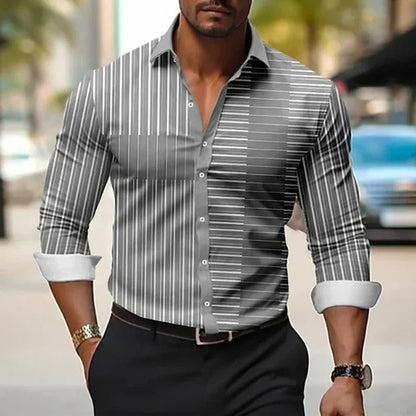 Classic Slim Fit Stripe Shirt