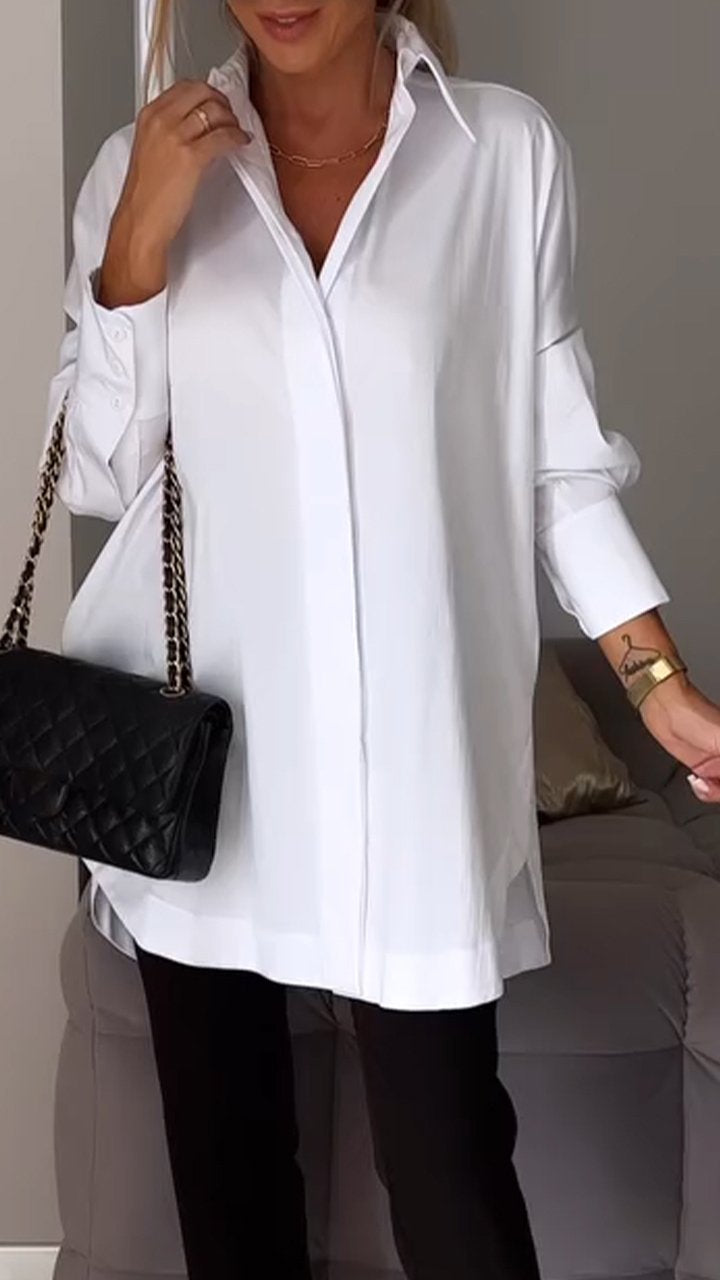 Ladies Relaxed Fit Casual Button Shirt
