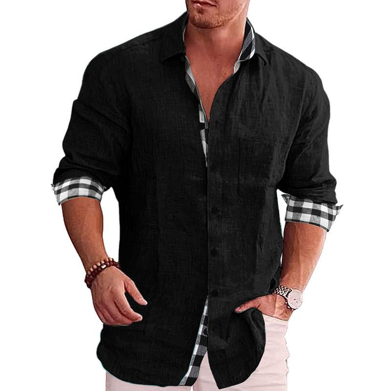 Relaxed Fit Checked Button Down Shirt