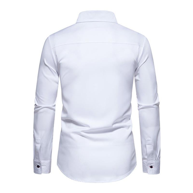 Classic Multicolor Long Sleeve Mens Shirt