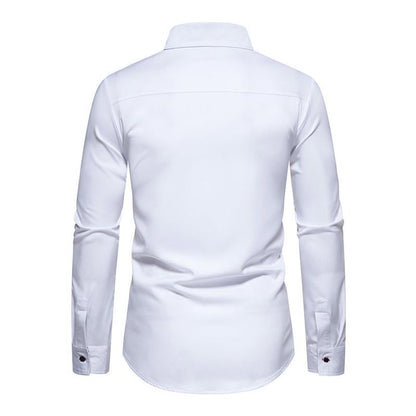 Classic Multicolor Long Sleeve Mens Shirt