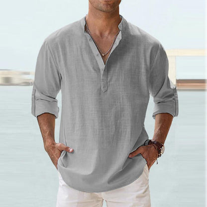 Relaxed Fit Casual Long Sleeve Shirt
