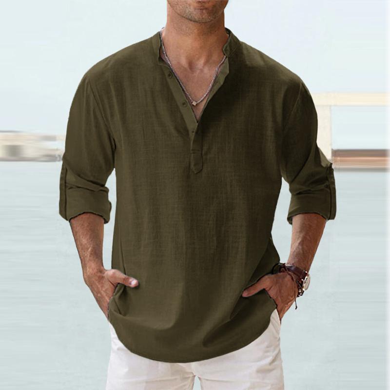 Relaxed Fit Casual Long Sleeve Shirt