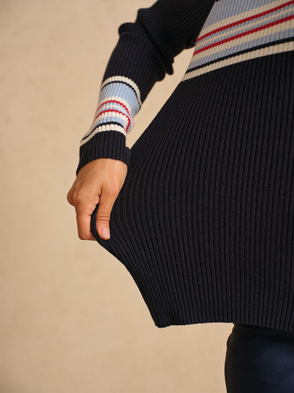 Classic Golf Color Block Crew Neck Sweater