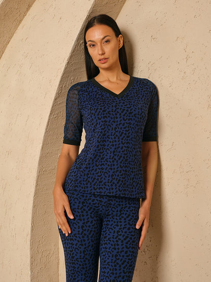 Premium Leopard Breathable Golf Polo Shirt