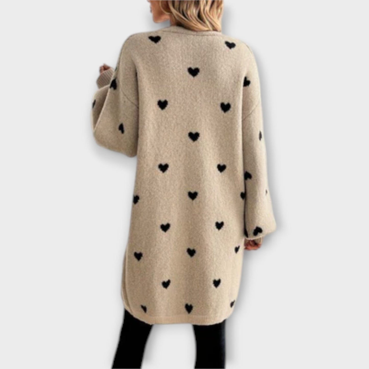 Lovely Heart Pattern Sweater