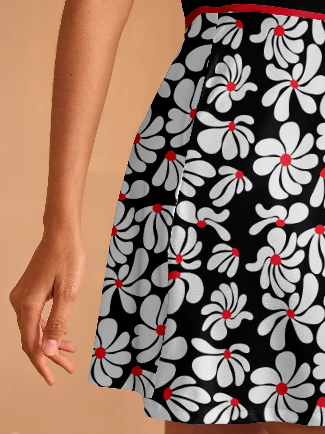 Floral Summer Short Sleeve Midi Dress