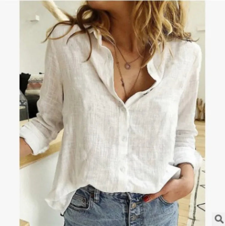 Soft Floral Women's Casual Long Sleeve Top