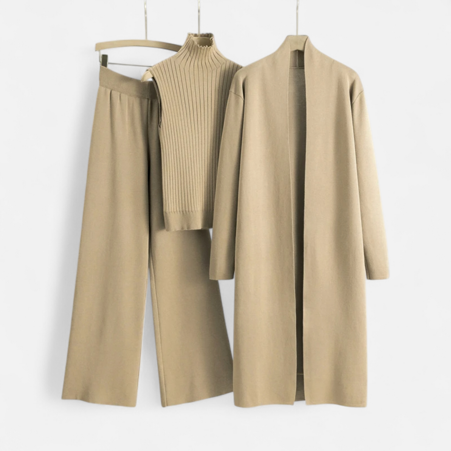 Cozy Women's 3-Piece Sweater Outfit Set - Luxivelle