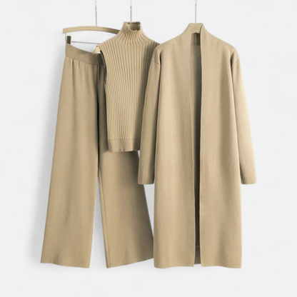 Cozy Women's 3-Piece Sweater Outfit Set - Luxivelle
