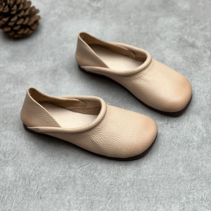 Natural Vegan Flat Shoes