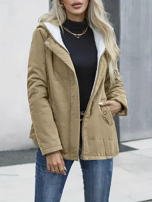 Jasmine | Elegant coat with hood