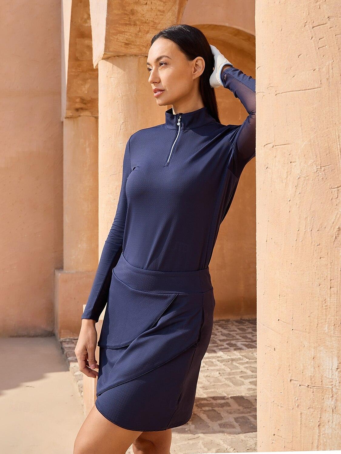 Soft Breathable Long Sleeve Quarter Zip UPF 50+ Shirt