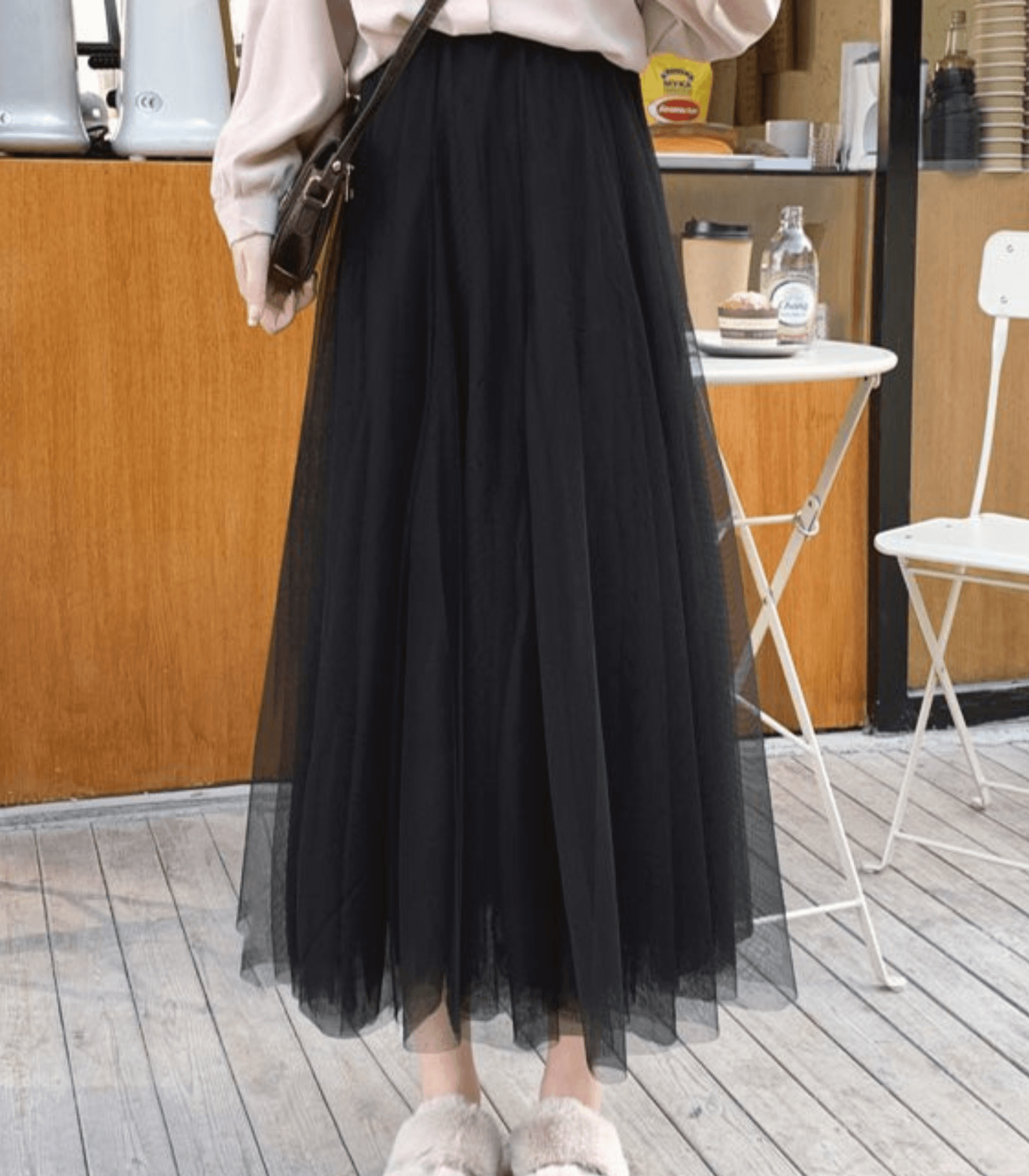 Women's High Waisted Flowy Midi Skirt - Luxivelle