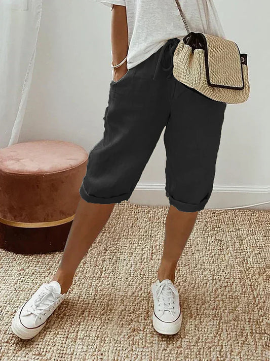 Comfortable Casual Mid-Length Shorts for Ladies - Luxivelle