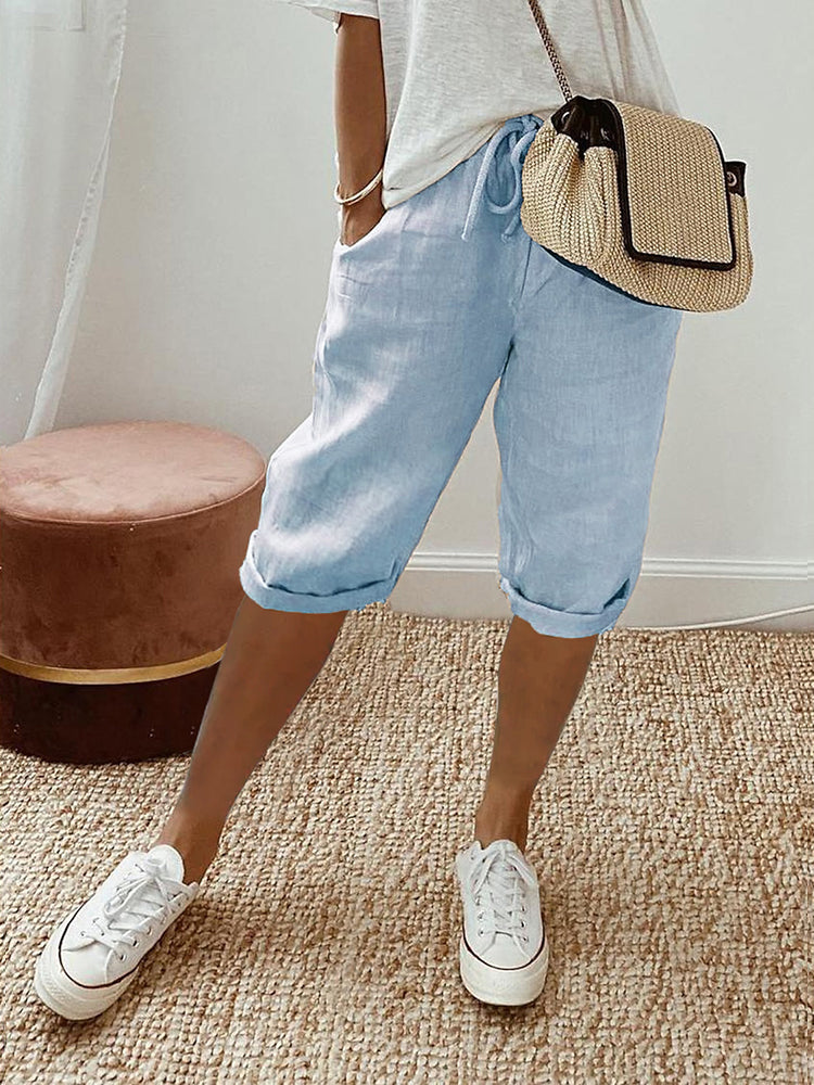 Elastic Waist Women's Casual Pants - Luxivelle