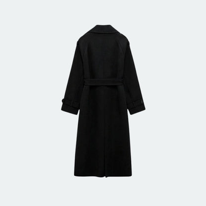 Classic Ladies Long Wool Overcoat