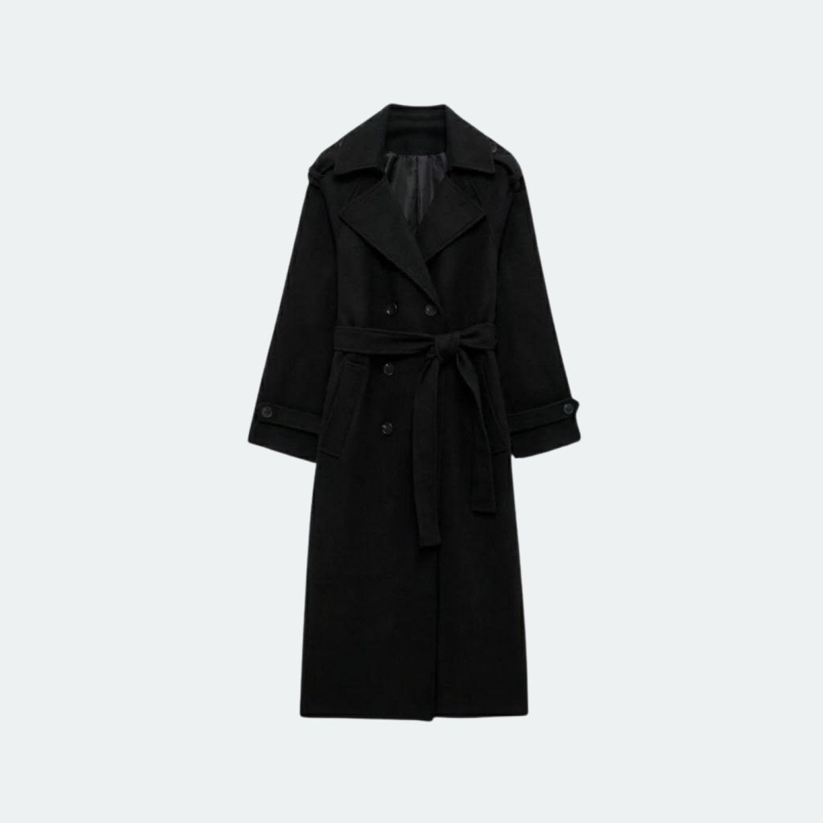 Classic Ladies Long Wool Overcoat