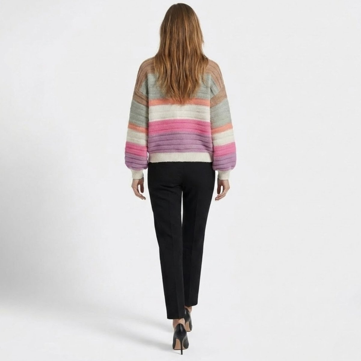 Ladies' Colorful Sweater Cardigan