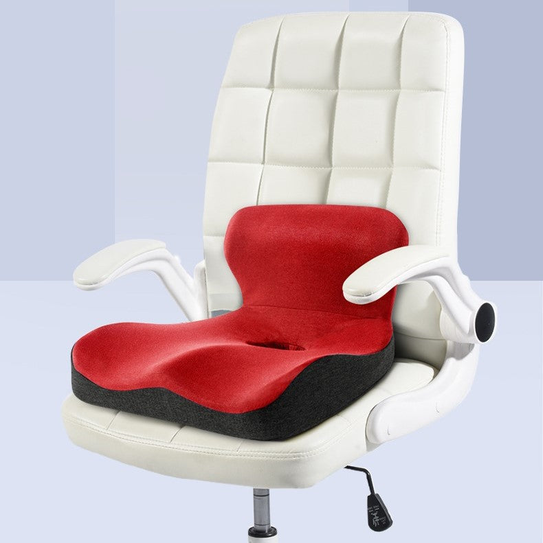 Ergonomic L Shaped Foam Back Cushion - Firm Support Pillow - Luxivelle