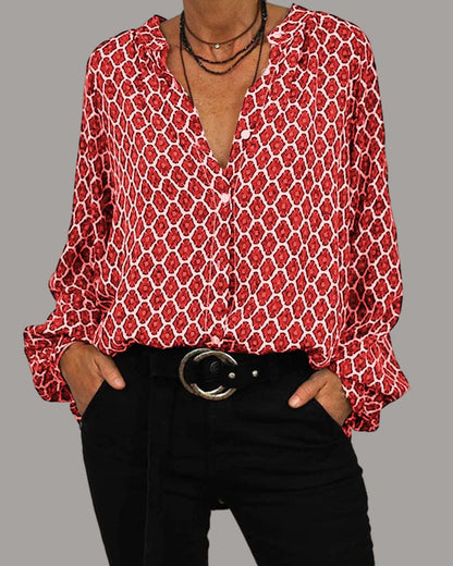 Ladies Classic Fit V-Neck Shirt