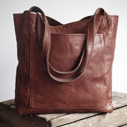 Classic Ladies Leather Tote Bag - Luxivelle