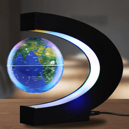 Illuminated Magnetic Floating World Map Globe - Luxivelle