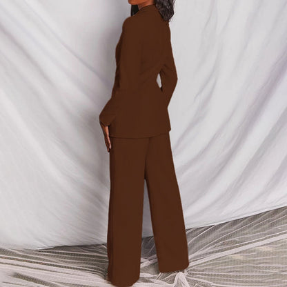 Elegant Women's Suit Jacket & Pants Set