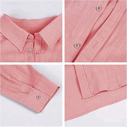Zander Men's Linen Shirt – Lightweight Cotton Blend, Casual Comfort-4
