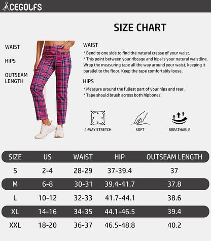 Comfortable 28 Inch Stretchy Slim Fit Ankle Pants
