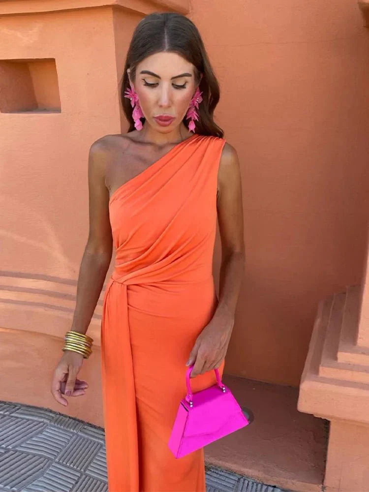 Chic Twist Midi Dress