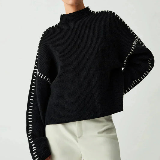 Women's Large Soft Knit Sweater - Luxivelle